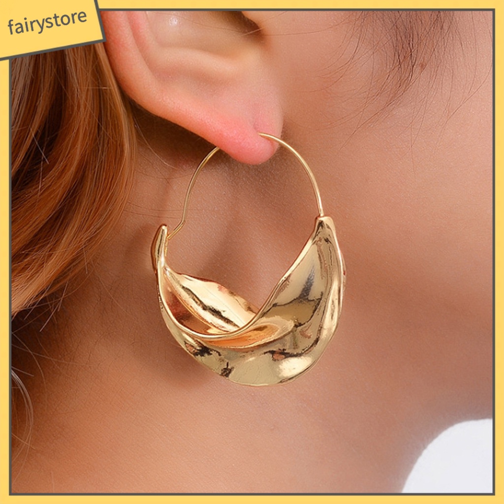 1 Đôi Bông Tai Hình Tròn Họa Tiết Hoa Phong Cách Vintage Dành Cho Nữ