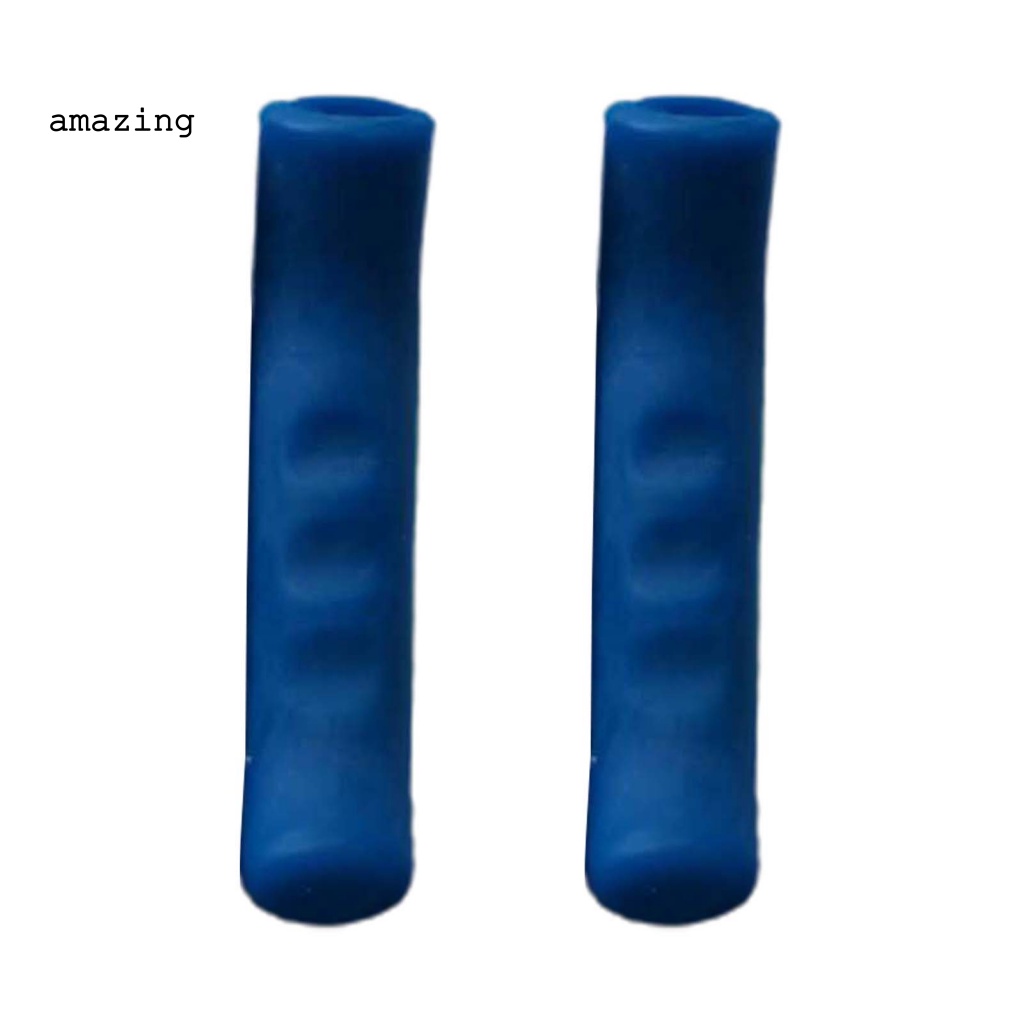 1 Cặp Vỏ Bọc Phanh Xe Đạp Bằng Silicone Chống Trượt Màu Sáng