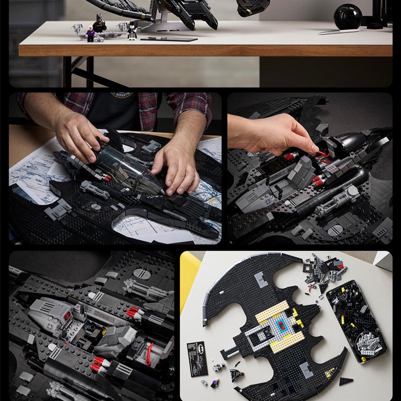 Đồ chơi lắp ráp mô hình DC Batman 1989 Batwing BF001