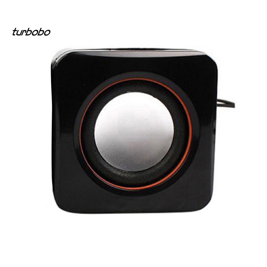 Loa turbobo Mini Hình Vuông Có Dây USB Dành Cho Đi Du Lịch