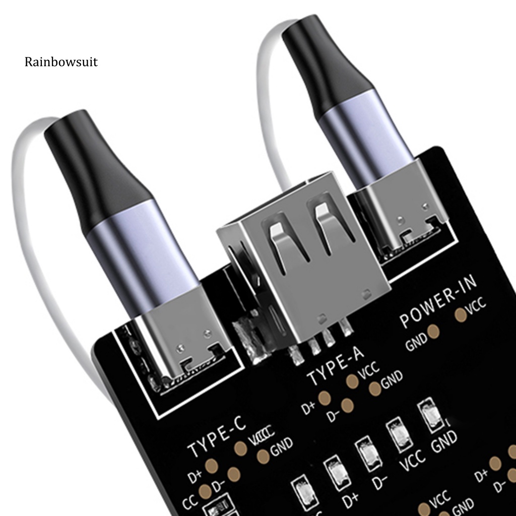 Bảng Mạch Kiểm Tra Cáp Dữ Liệu USB Type-C 8-Pin Cho Android iOS