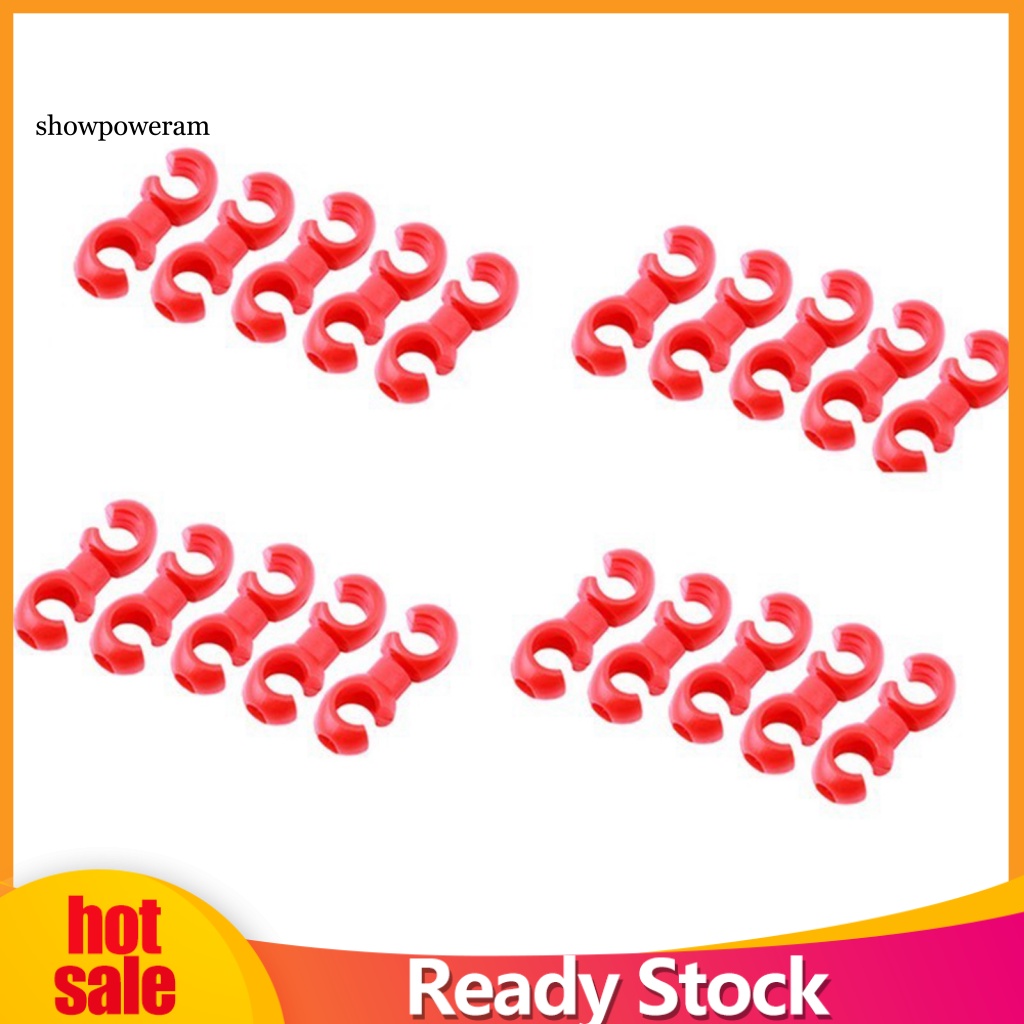 Set 20 Kẹp Dây Cáp Xe Đạp Hình Chữ S Có Thể Xoay Được Tiện Dụng