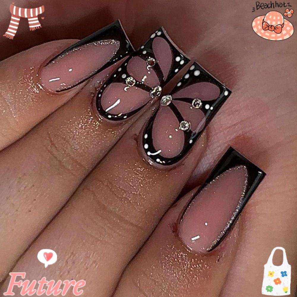 Set 24 Móng Tay Giả Có Thể Tháo Rời