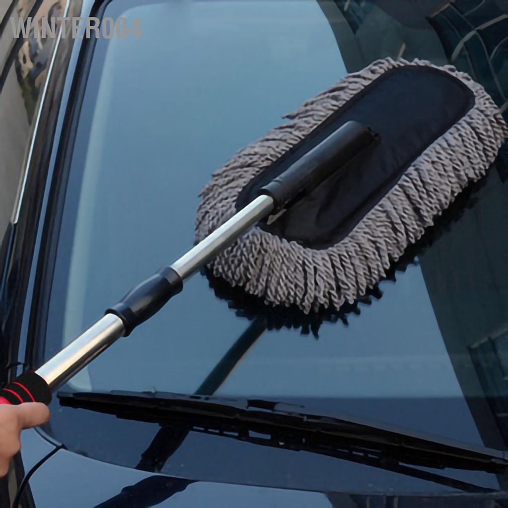 Winter064 Bàn chải rửa xe sợi nhỏ không trầy xước Tay cầm có thể mở rộng đa năng tháo rời Cây lau bụi