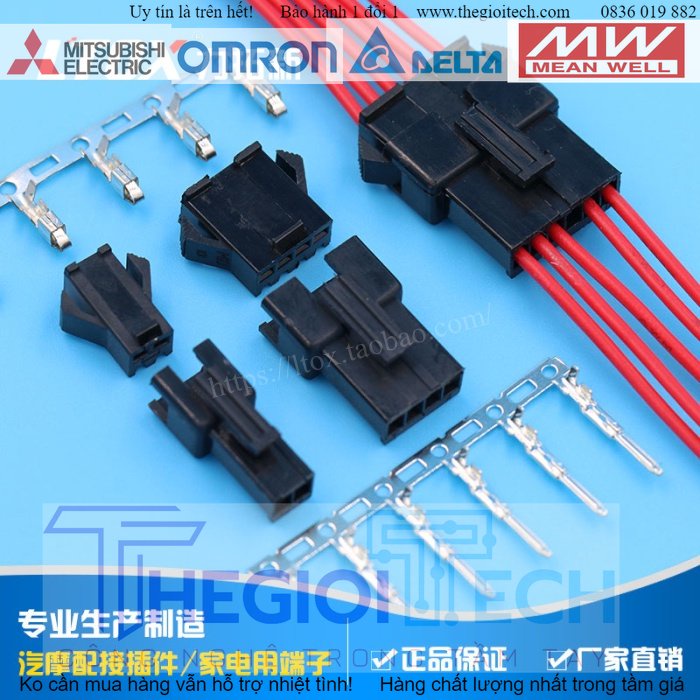 Đầu Nối Dây JST SM 2p-12P Vỏ Cao Su 2.5mm 12P (1 Bộ Giá)