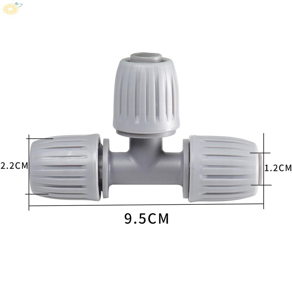 【VARSTR】Micro Drip System L-Piece 1/2 Inch Connection Grey 3-Tee Pipe Irrigation System