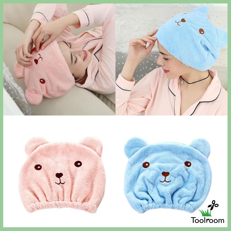 Mũ Tắm Trùm Đầu Họa Tiết Hoạt Hình Dùng Khi Đi Du Lịch