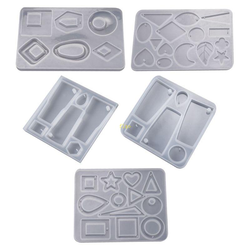 Set 5 Khuôn Silicone Làm Mặt Trang Sức