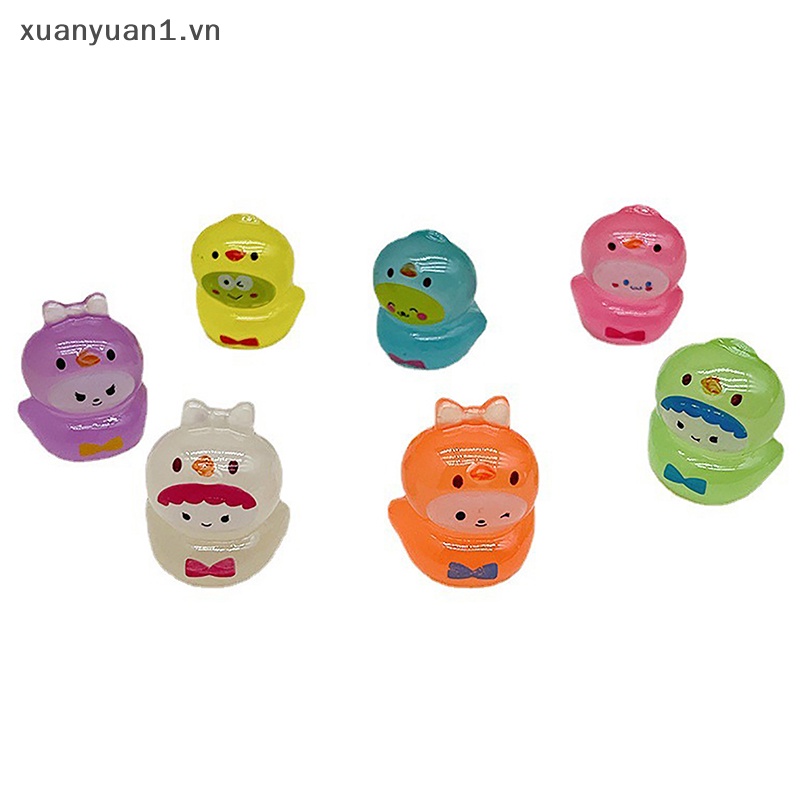 1 Tượng Vịt Sanrio Mini Phát Sáng Dùng Trang Trí Tiểu Cảnh