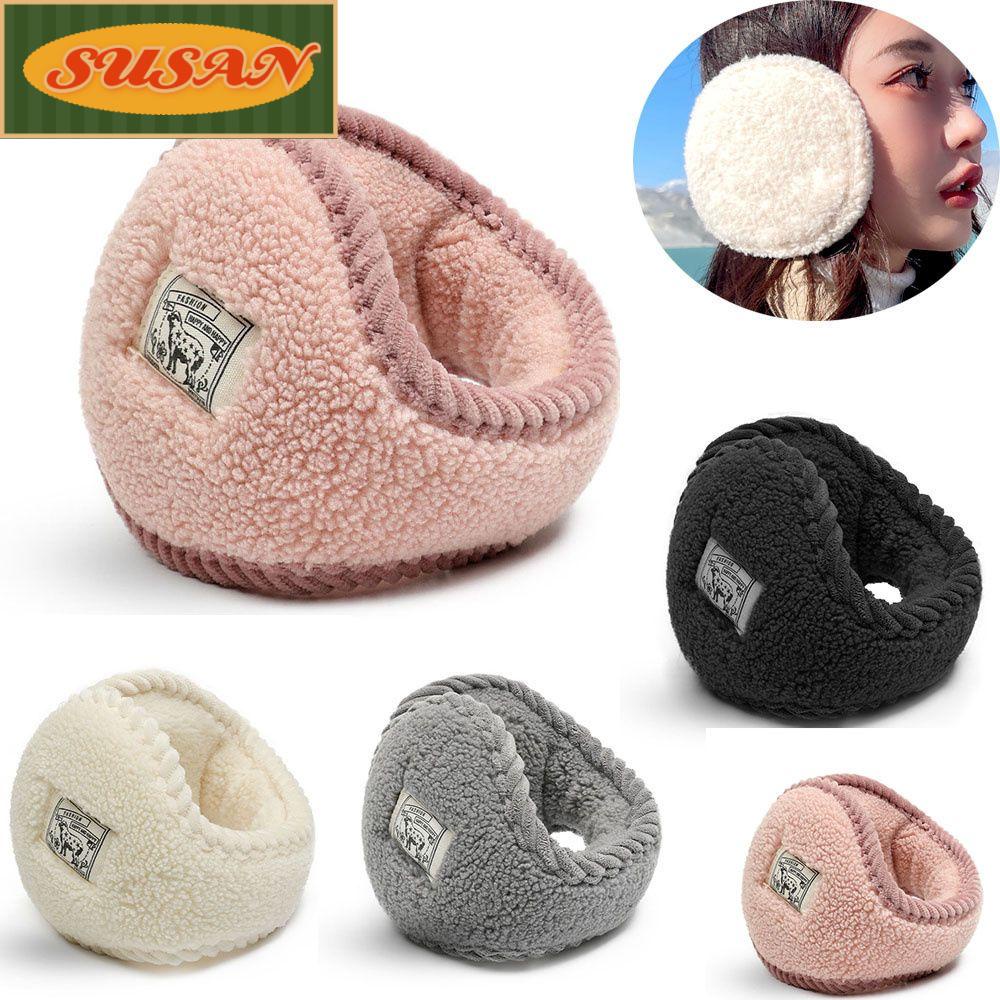 Chụp Tai Màu Trơn Bảo Vệ Tai Khi Trượt Tuyết Mùa Đông Cho Nữ