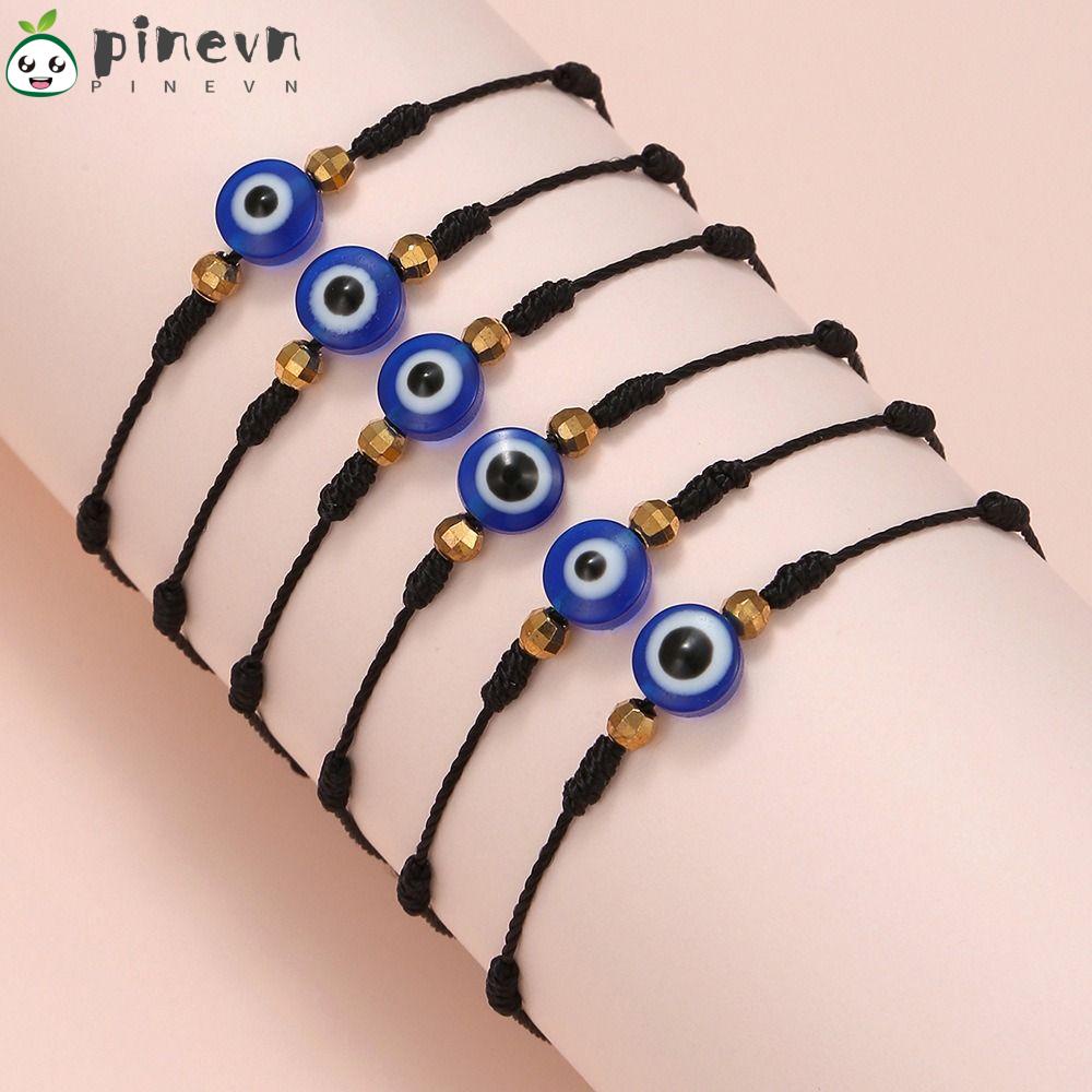 PINEVN Vòng Tay Chuỗi Hạt Đá Mắt Quỷ Thời Trang Cho Nam Và Nữ