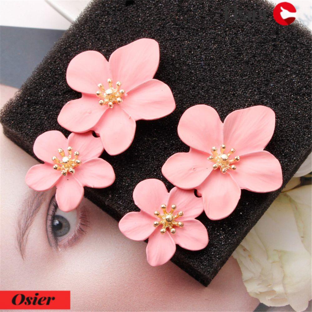 Bông Tai Hình Tròn Thời Trang Xu Hướng OSIER1|Phụ Kiện Bông Tai Thiết Kế Đơn Giản.Khuyên Tai Dạng Hạt Đính Đá Sang Trọng