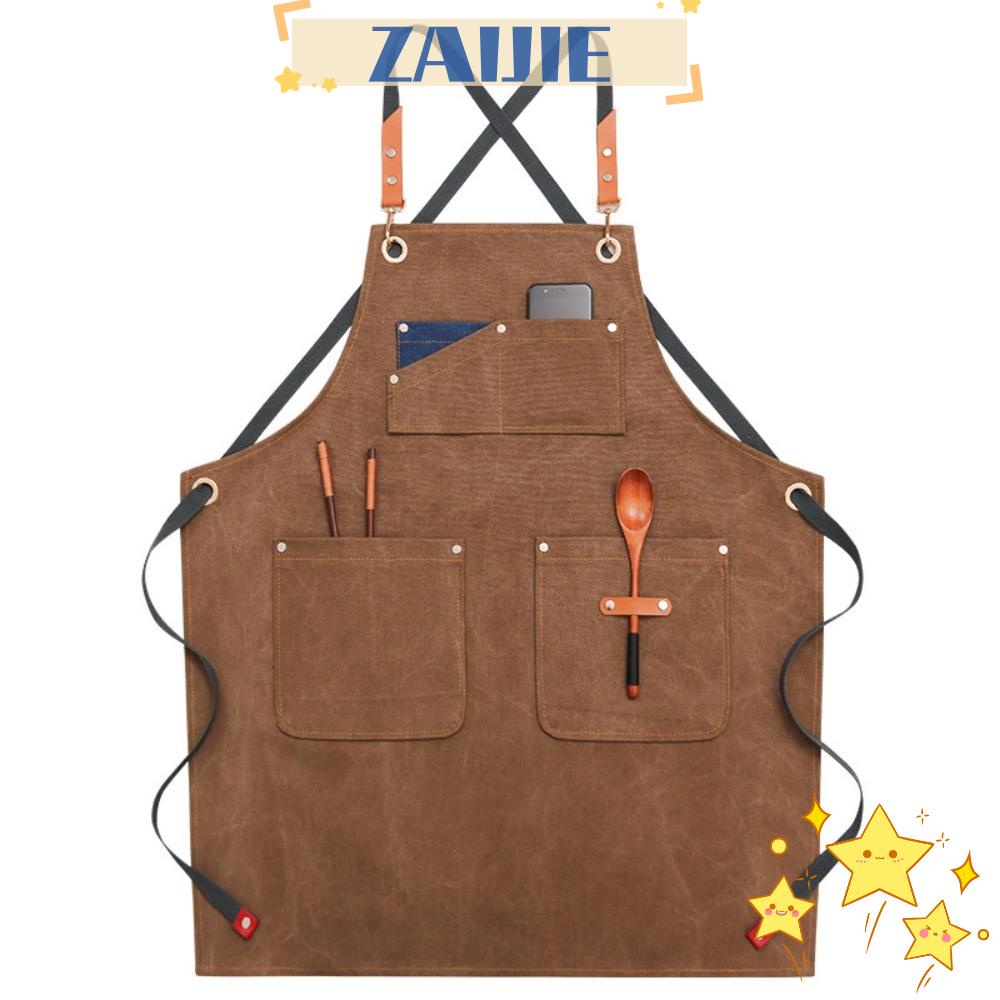 Tạp Dề Làm Vườn Vải Denim 24 &amp; Dày Chống Bẩn &amp; Rơi Cho Nam &amp; Nữ