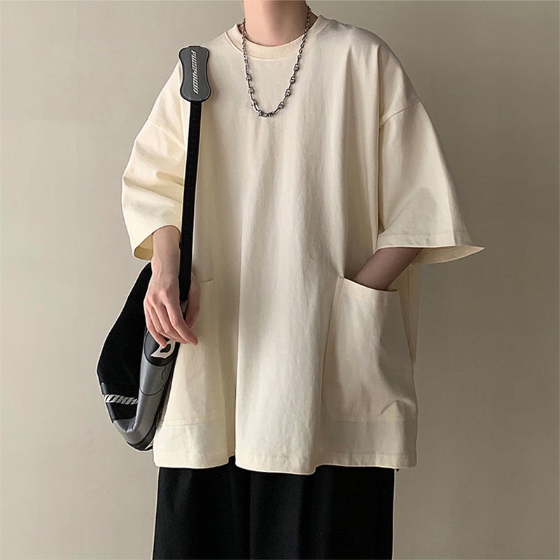 Áo Thun Tay Ngắn Dáng Rộng Plus Size 150kg Thời Trang Mùa Hè Cho Nam