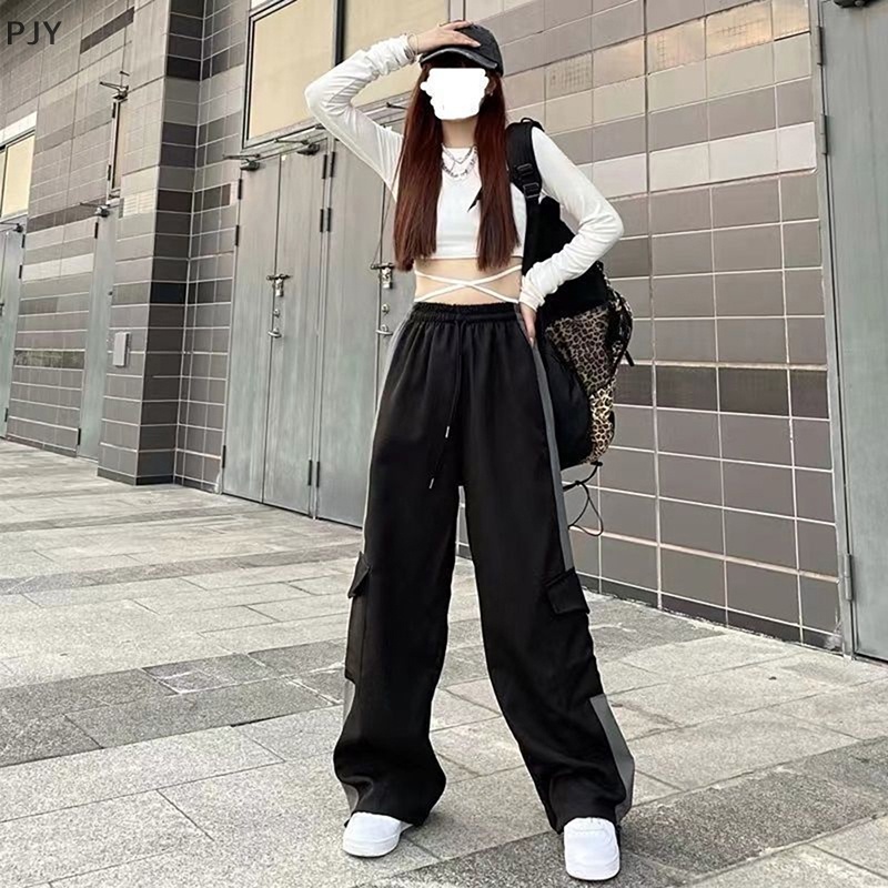 Quần Jogger Ống Rộng Phong Cách Harajuku Hip Hop Cá Tính
