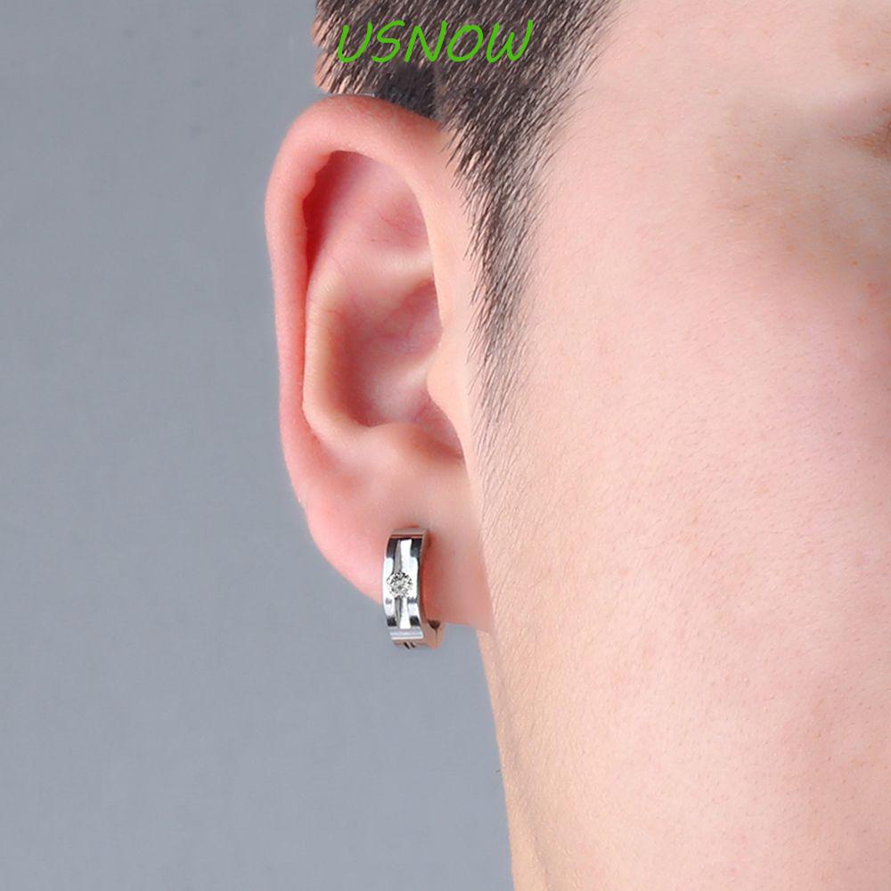 Bông Tai Bằng Thép Titan Phong Cách Hip Hop Hàn Quốc Thời Trang Cho Nữ