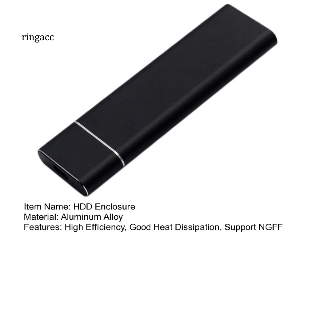 Rga Vỏ Ổ Đĩa Ngoài Hiệu Quả Cao Tản Nhiệt Tốt Hỗ Trợ NGFF Data Service USB3.1 Type-C Sang M