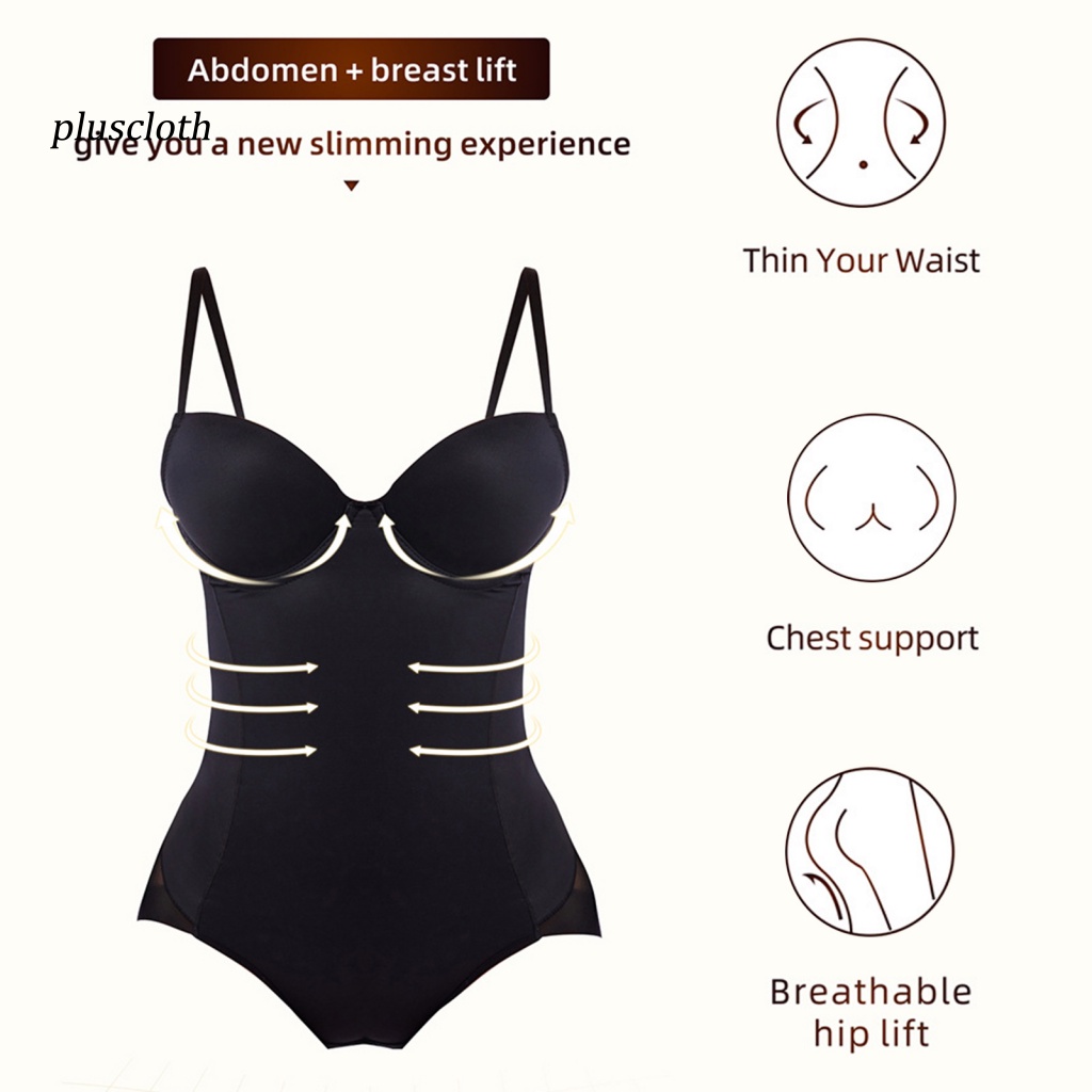 < Plusclothing > Bộ Đồ Lót Định Hình Cơ Thể Co Giãn Siêu Mỏng Mềm Mại Thoải Mái Chống Mài Mòn Có Độ Co Giãn Cao Cho Nữ