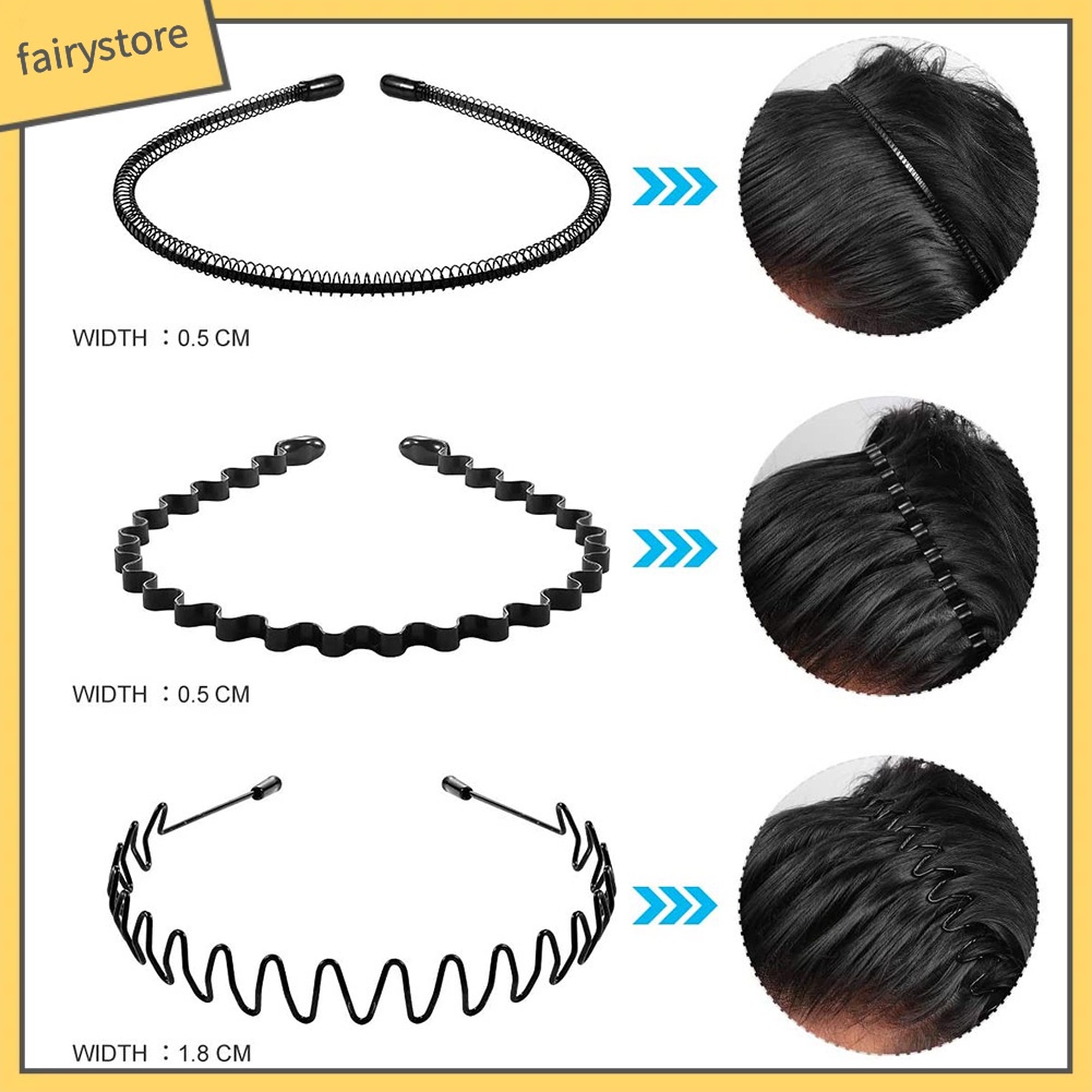 Cài Tóc Kim Loại Gợn Sóng Thời Trang Cho Nam