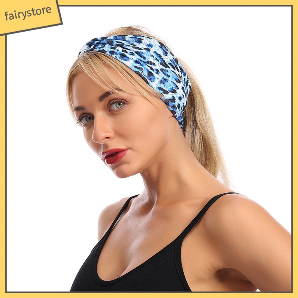 Băng Đô Co Giãn Họa Tiết Da Báo Thời Trang Dành Cho Nữ