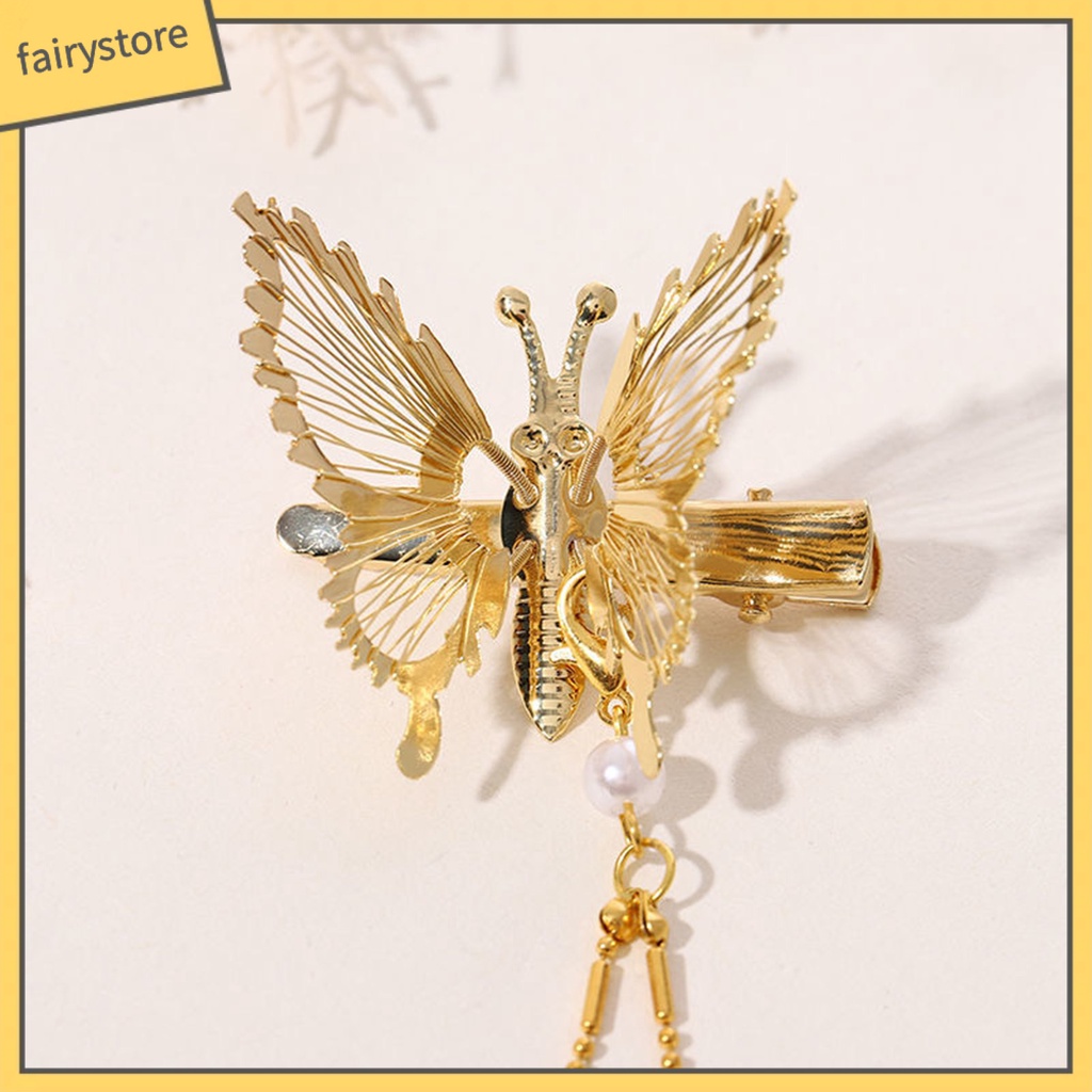 Kẹp Tóc Hình Bướm Rỗng Sống Động Trang Trí Cho Nữ