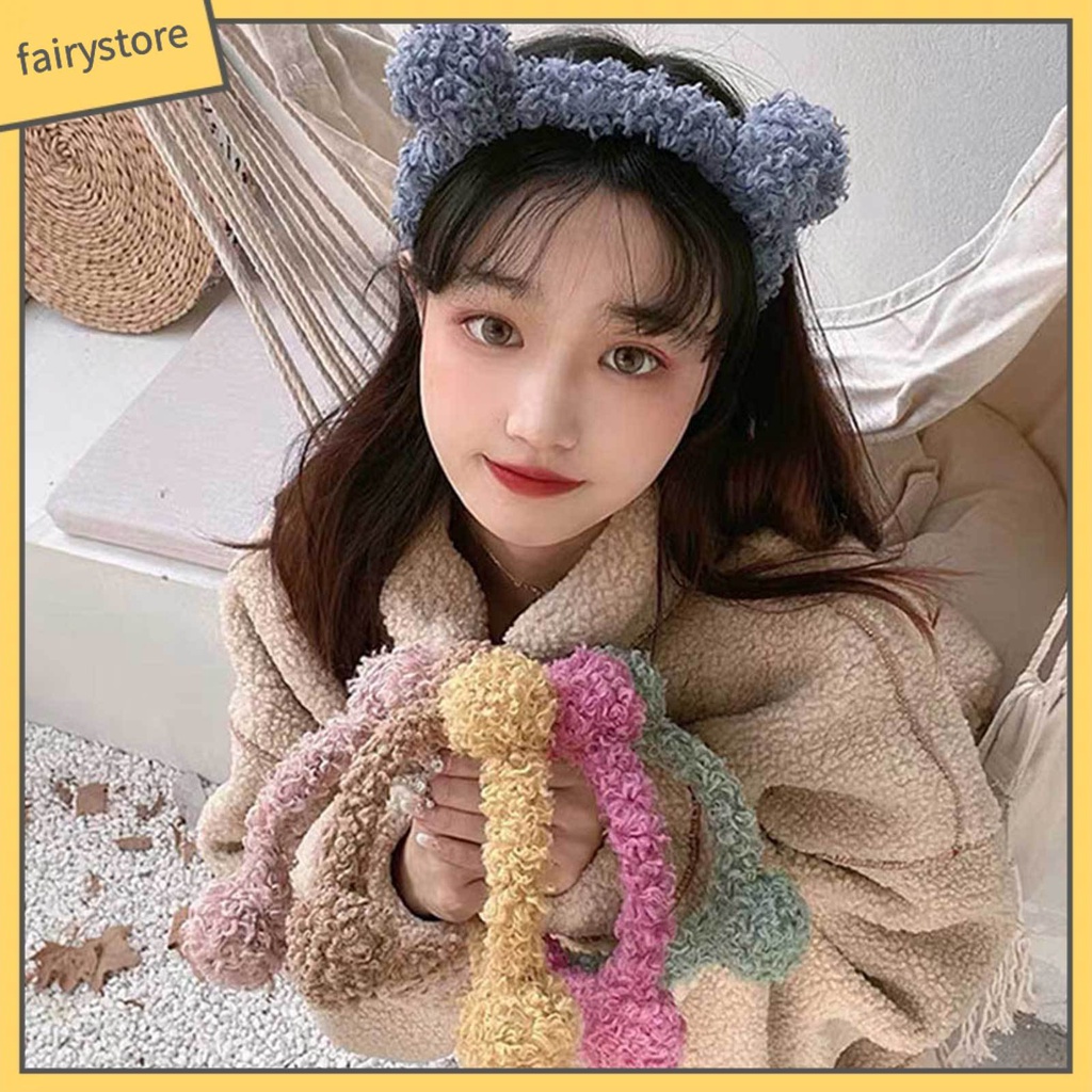 Băng Đô Cài Tóc Hình Gấu Bông Dễ Thương Cho Nữ