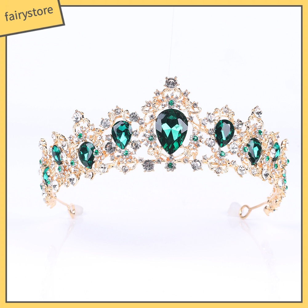 Cài Tóc Hình Vương Miện Đính Đá Lấp Lánh Thời Trang Cho Nữ