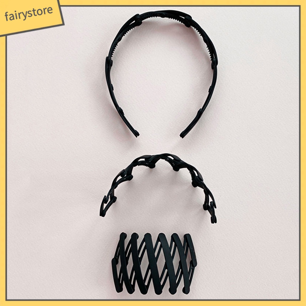 Băng Đô Cài Tóc Chống Trượt Có Thể Thu Gọn Tiện Dụng Cho Nữ