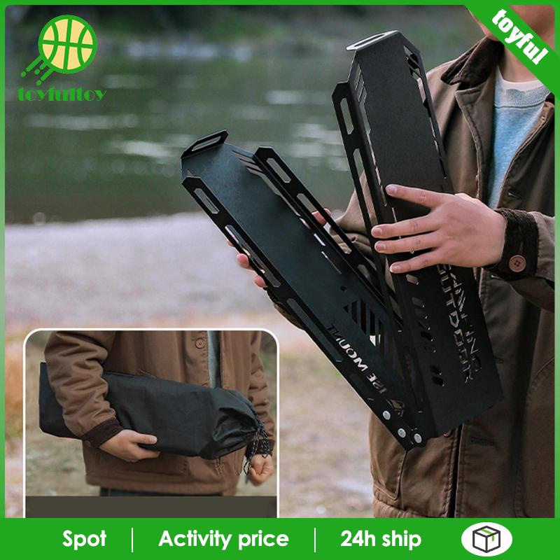 Khay Kim Loại Đựng Đồ Ăn Đi Biển / Cắm Trại Tiện Dụng