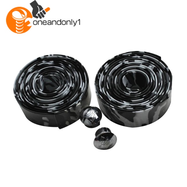 Dây Quấn Tay Lái Xe Đạp Bằng Xốp Mềm Chống Trượt Chống Mồ Hôi Kèm 2 Nút Cắm