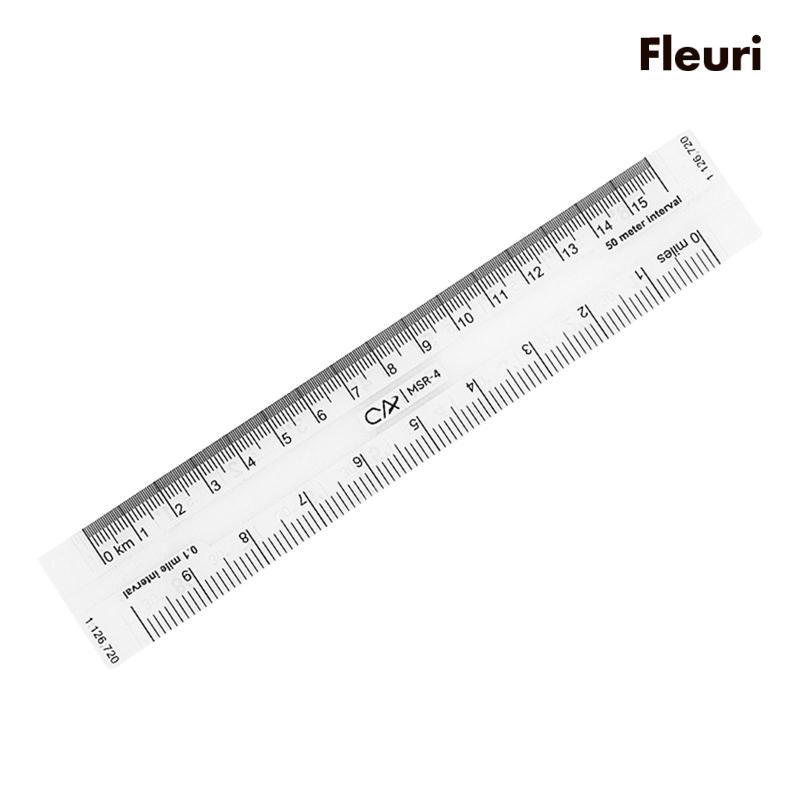 [Fleurir] Thước Acrylic Trong Suốt Định Vị Định Vị Đất Polting Utm, Usng, Coordinates Land