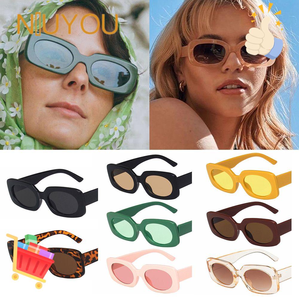 Kính Mát Hình Chữ Nhật Chống Tia UV400 Thời Trang Cho Nữ