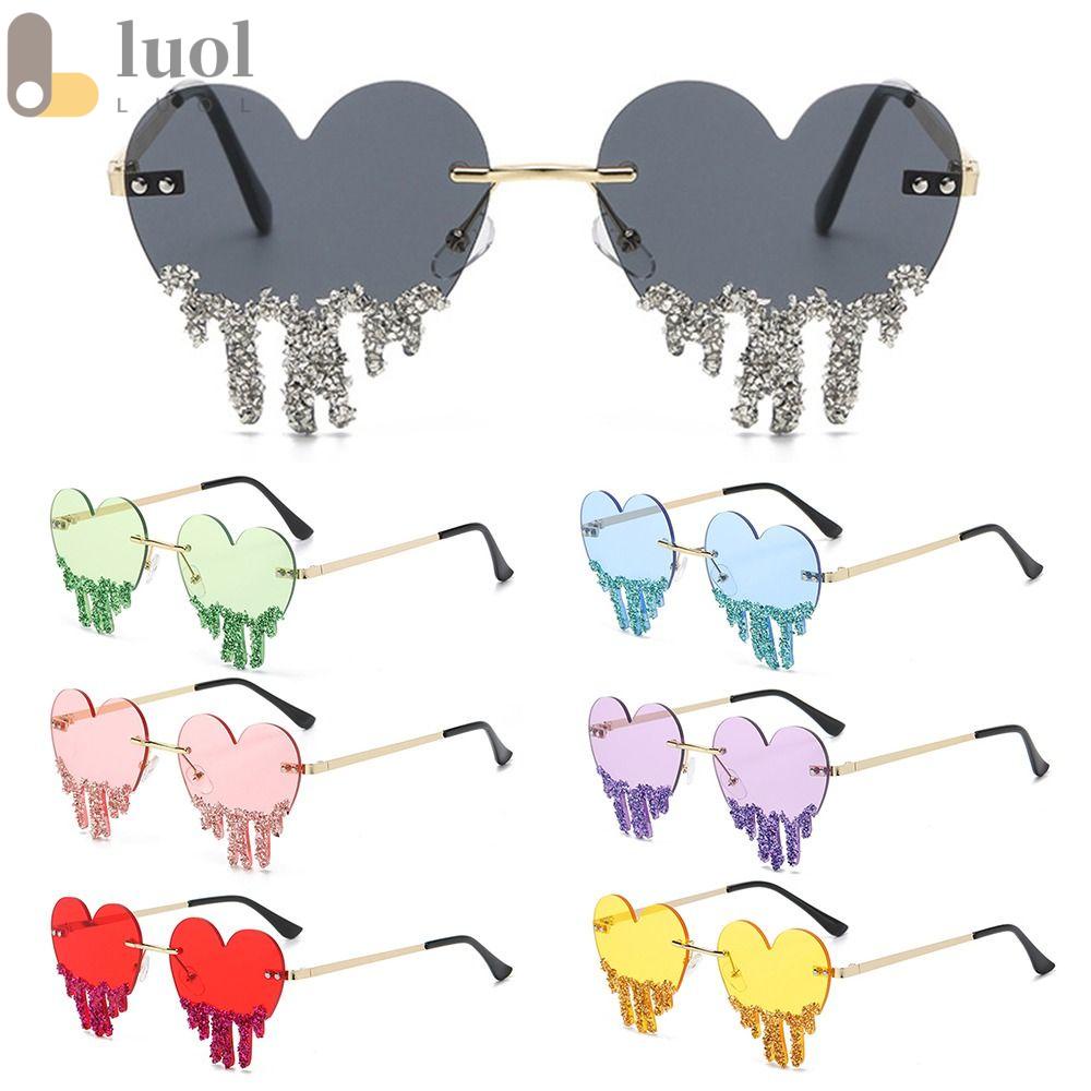 Kính Mát Hình Trái Tim Thời Trang Halloween Cho Nữ