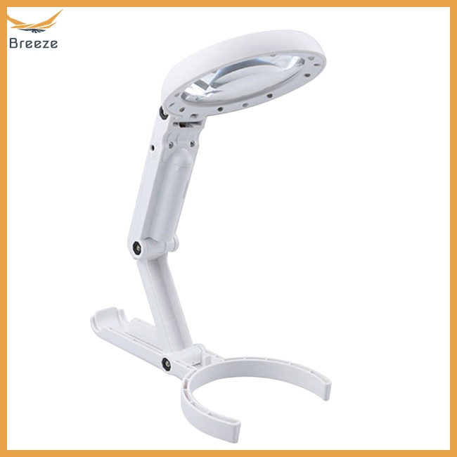 Kính Lúp 8 Bóng Led Có Thể Gấp Gọn Dùng Để Sửa Chữa Trang Sức