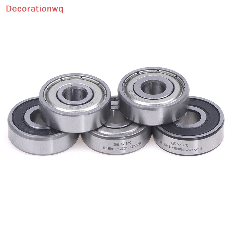 Set 5 Vòng Bi 626 6 X 19 X 6 mm 626-2 626 Bằng Cao Su Mới