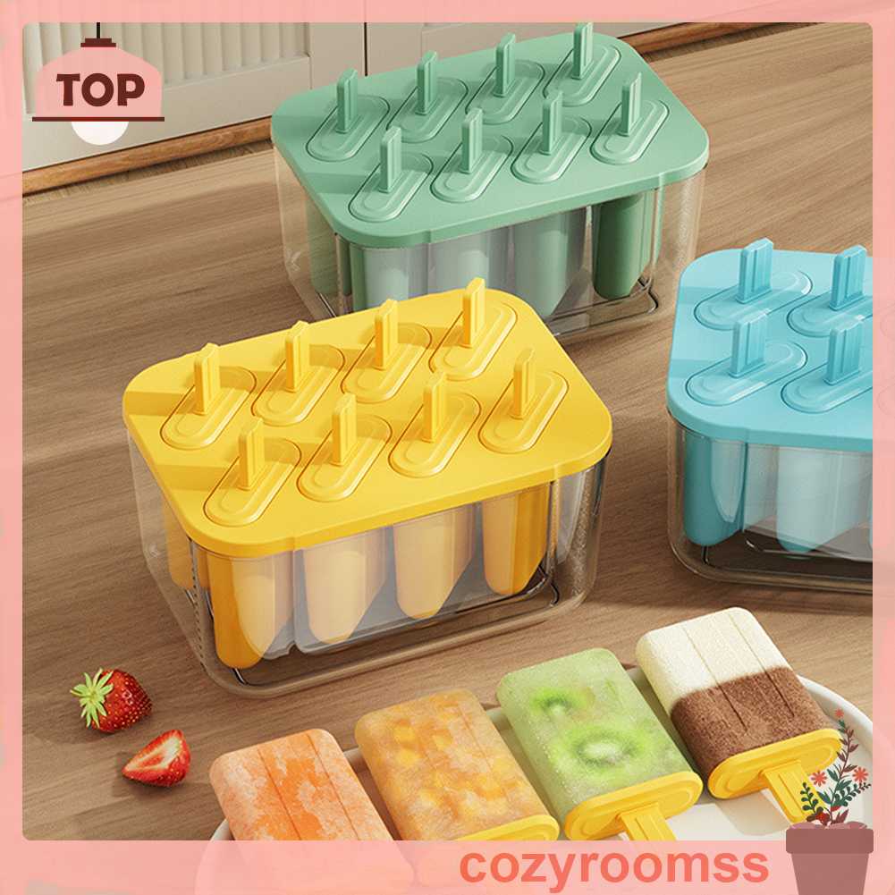 Khuôn Làm Kem / Tráng Miệng Có Nắp Đậy An Toàn Thực Phẩm