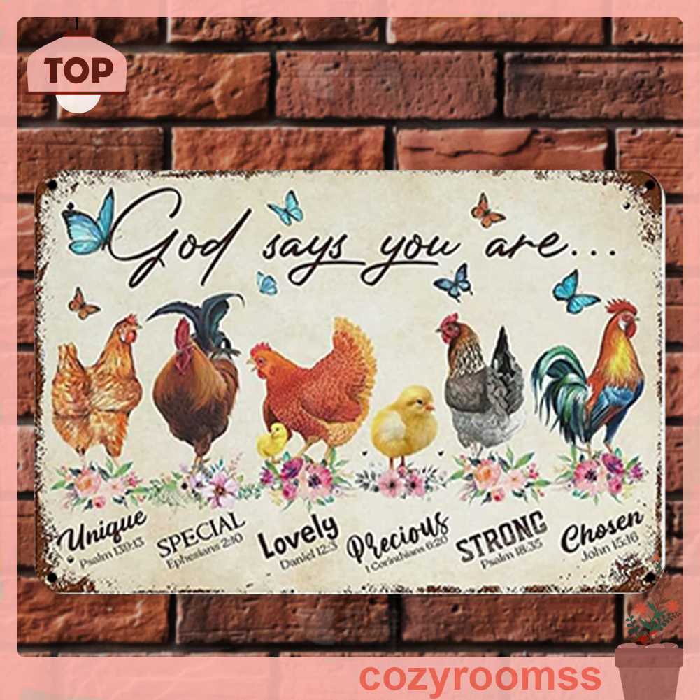 Bảng Kim Loại Hình Chữ Nhật Vẽ Tranh Phong Cách Vintage Trang Trí Nhà Cửa