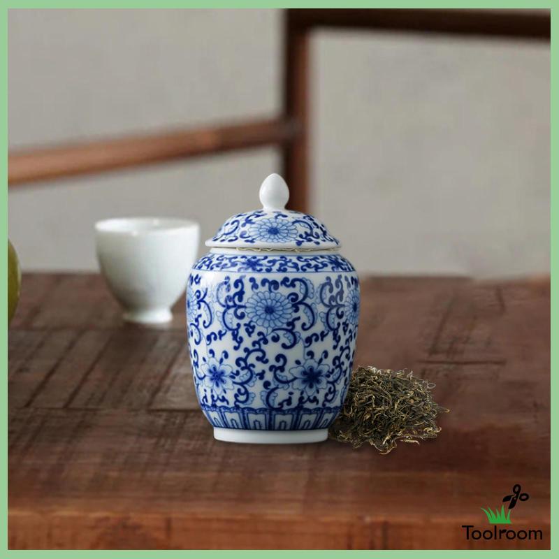 Lọ Gốm Đựng Trà Có Nắp Đậy Tiện Dụng