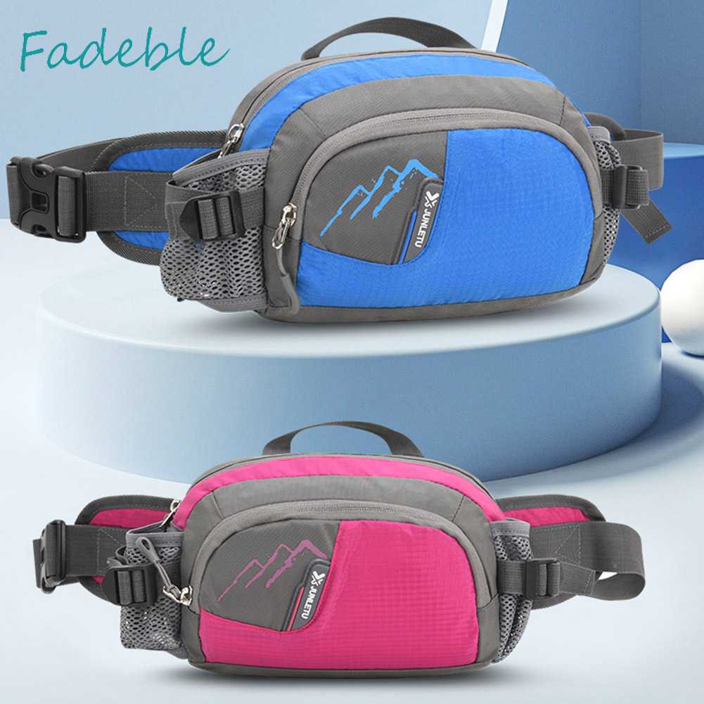 Túi Đeo Thắt Lưng Bằng Nylon Gọn Nhẹ Kèm Giá Đỡ Chai Nước Co Giãn Cho Hoạt Động Thể Thao Ngoài Trời