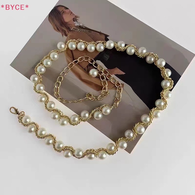 Byce &gt; Thắt Lưng Chuỗi Hạt Ngọc Trai Mỏng Đơn Giản Bốn Mùa Cho Nữ Mới