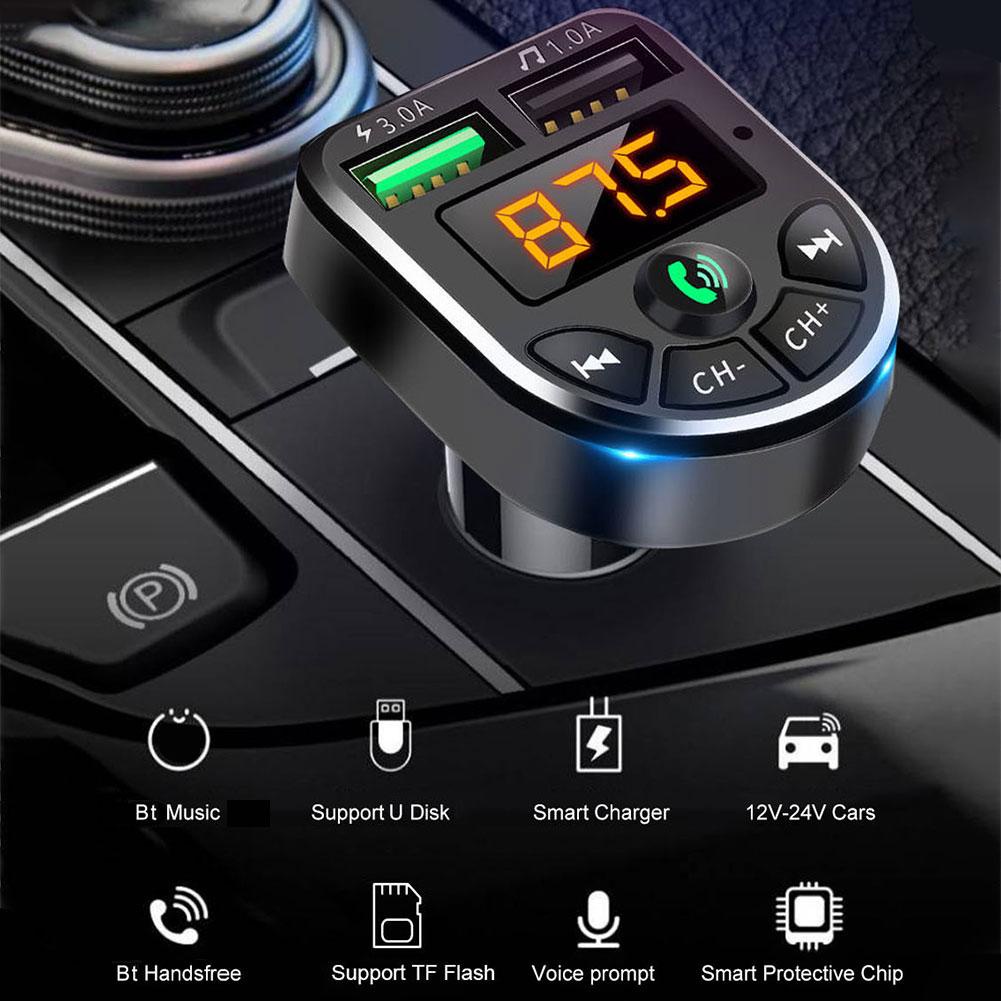 Tẩu Sạc Nhanh Không Dây Hai Cổng USB Cho Xe Hơi U4W0