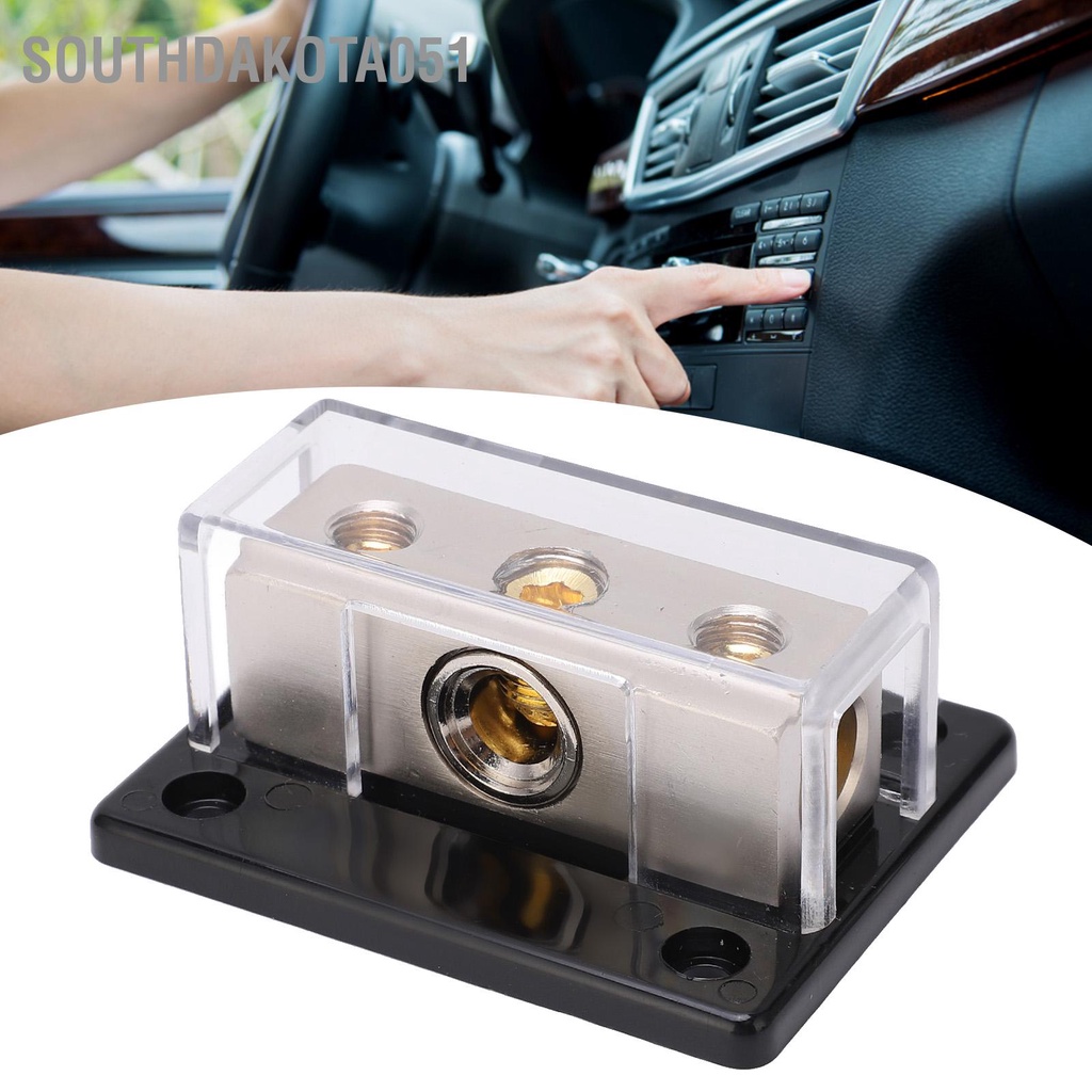 Southdakota051 Khối phân phối điện 2 chiều 0GA In 4GA Out kết nối đa năng cho âm thanh xe hơi