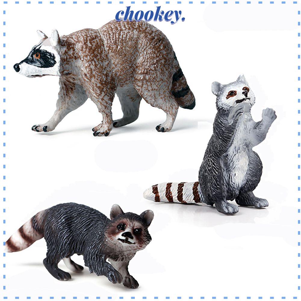 CHOOKEY Đồ Chơi Mô Hình Gấu Mèo Bằng Nhựa Giảng Dạy Cho Bé