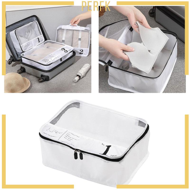 [Perfk] Túi Đựng Đồ Vệ Sinh Gọn Nhẹ Hình Khối Lập Phương Dùng Khi Đi Du Lịch