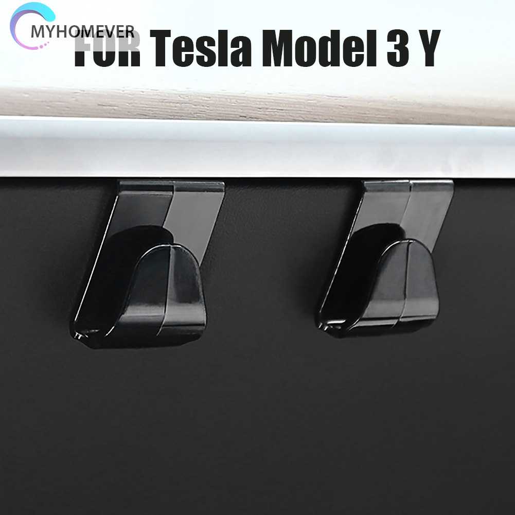 Bộ 2 Móc Treo Găng Tay / Hộp Đựng Đồ Dùng Gắn Xe Hơi Tesla Model 3 Y Tiện Dụng