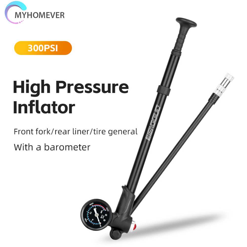 Bơm Xe Đạp Áp Suất Cao 300psi Bằng Hợp Kim Nhôm