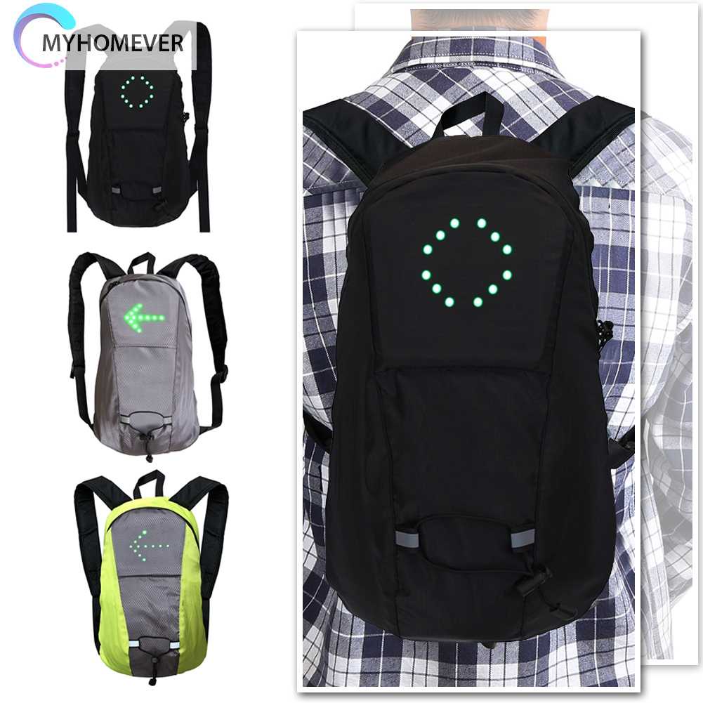 Ba Lô Đạp Xe Có Đèn LED Hiển Thị An Toàn