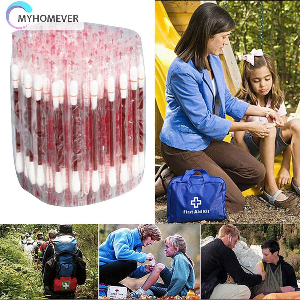 Set 50 / 100 Tăm Bông Y Tế Khử Trùng Dùng Một Lần