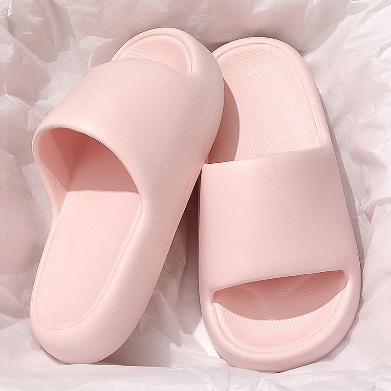 Dép Đi Trong Nhà Bằng EVA Đế Mềm Chống Trượt Màu Trơn Dành Cho Nữ