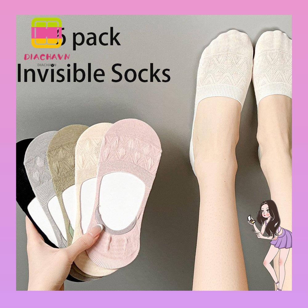 Set 6 Đôi Tất Cotton Mềm Mại Thoáng Khí Chống Trượt